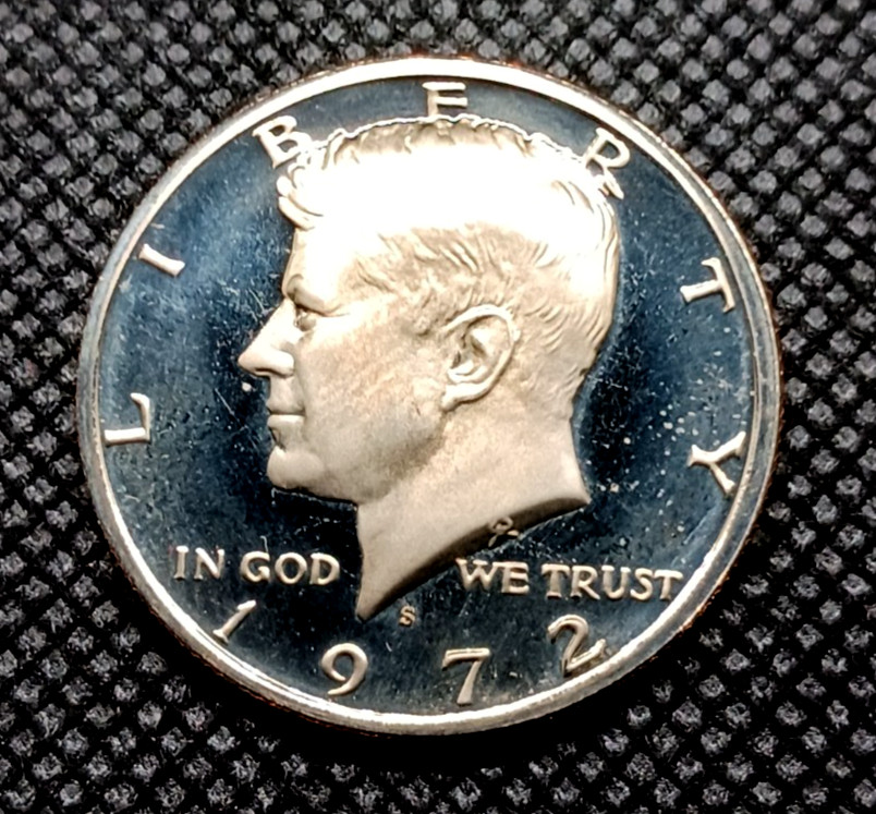 1972-S **UNC Proof Cameo** John F. Kennedy Half Dollar