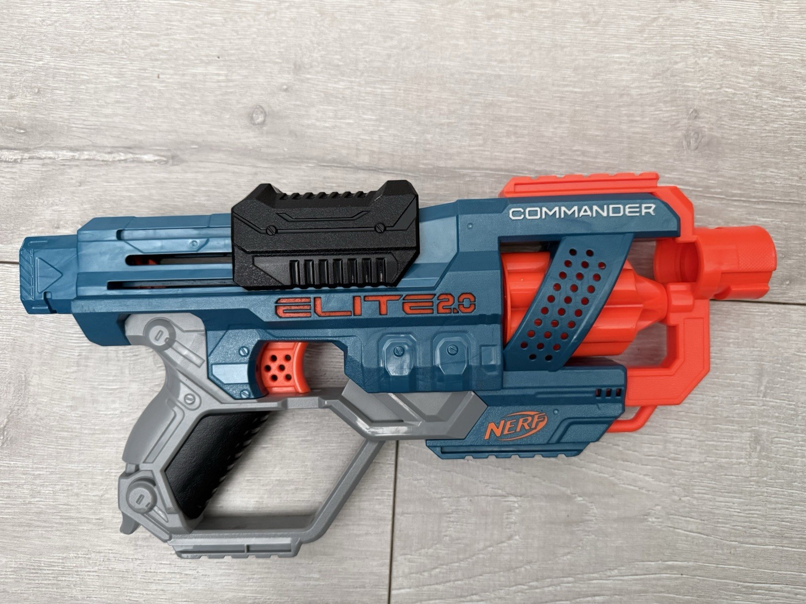 NERF Elite 2.0 Commander Dart Blaster, Blue/Gray/Orange (MPN E9485)