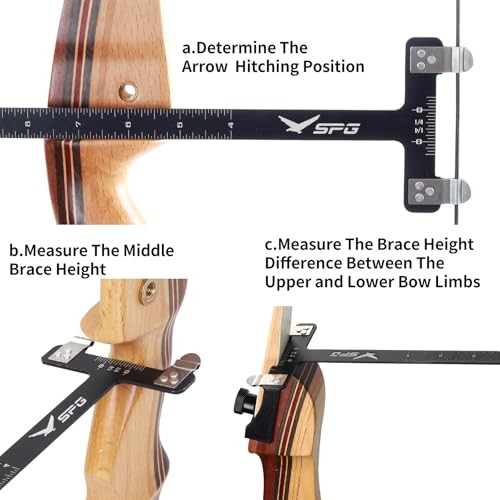 Bow Square Level Kit 2 Pack - Archery Bow String Level Turning Kit, T Black