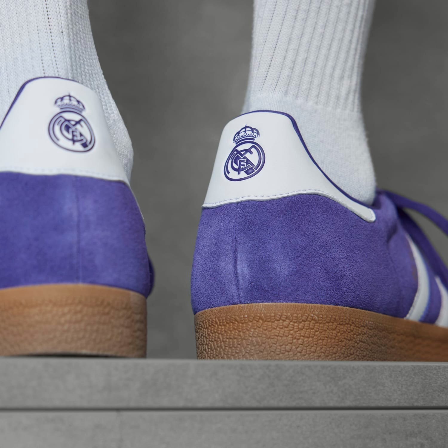 Adidas x Real Madrid Gazelle Terrace Icons Purple Gum Rare New Men Shoes JS3041