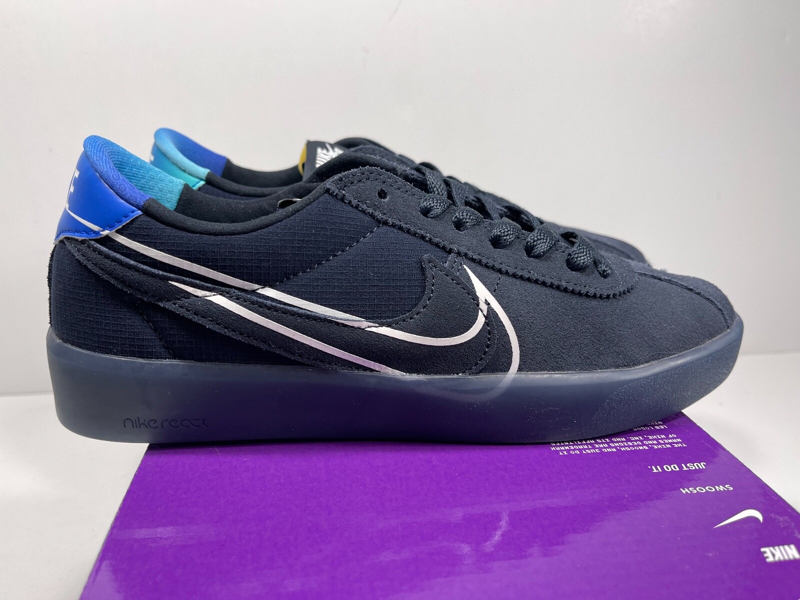 Nike SB Bruin React T Dark Obsidian Hyper Jade CV5980-400 NEW 7.5