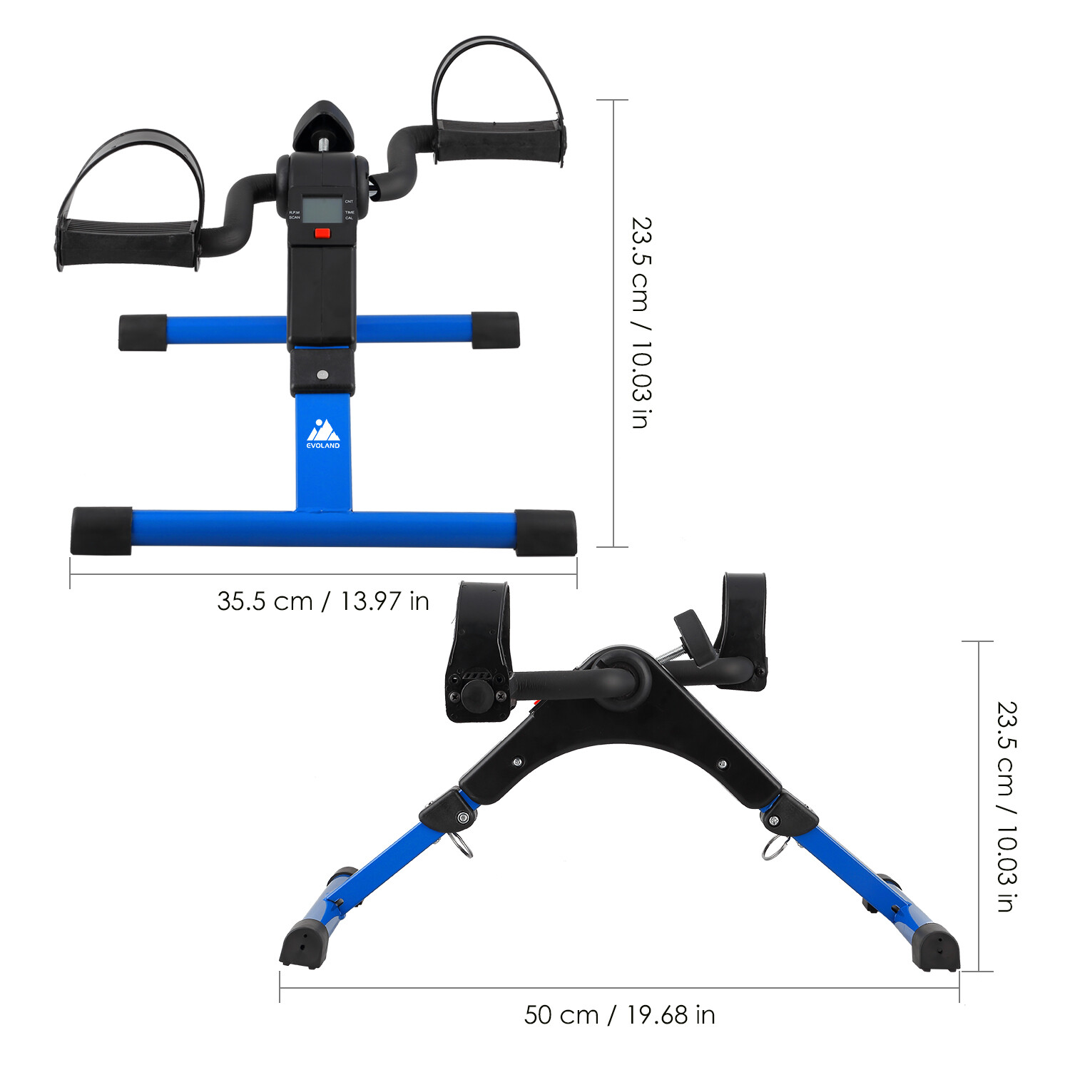 Portable Pedal Exerciser Under Desk Exercise Machine Arm Leg Exercise Peddler US