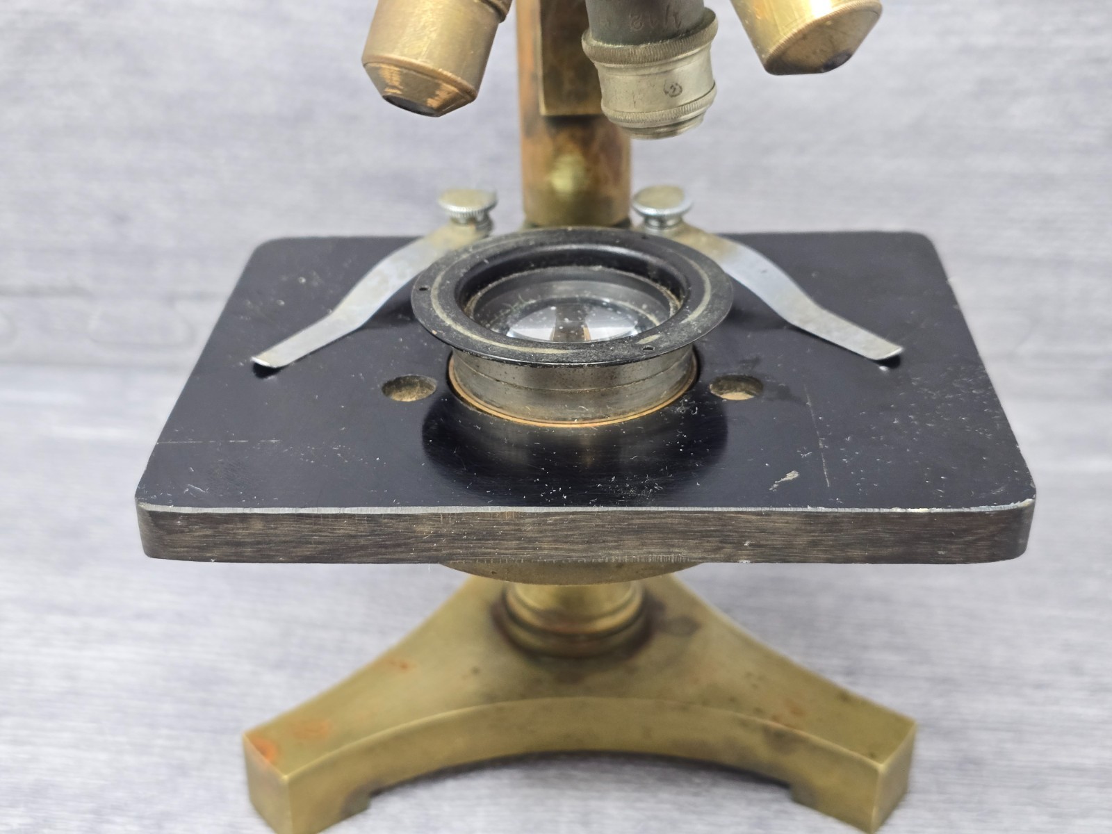 Antique signed R&J Beck Microscope C 1890 Brass