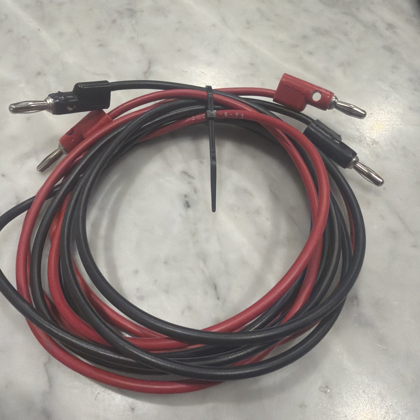 (2) 72" POMONA BANANA Cables B-72 Red & Black