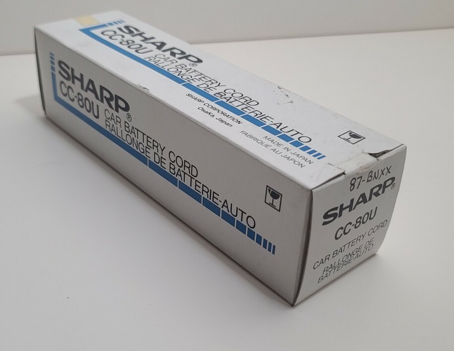 Sharp CC-80U Car Battery Cord New In Box