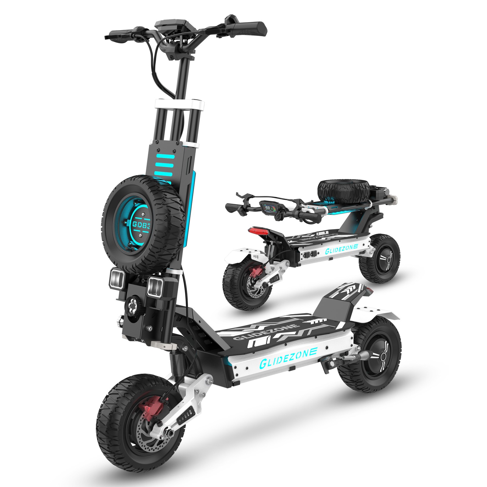 5600W Electric Scooter Adult 50MPH 60Mi 11"Off Road Tire Folding EScooter 60V30A