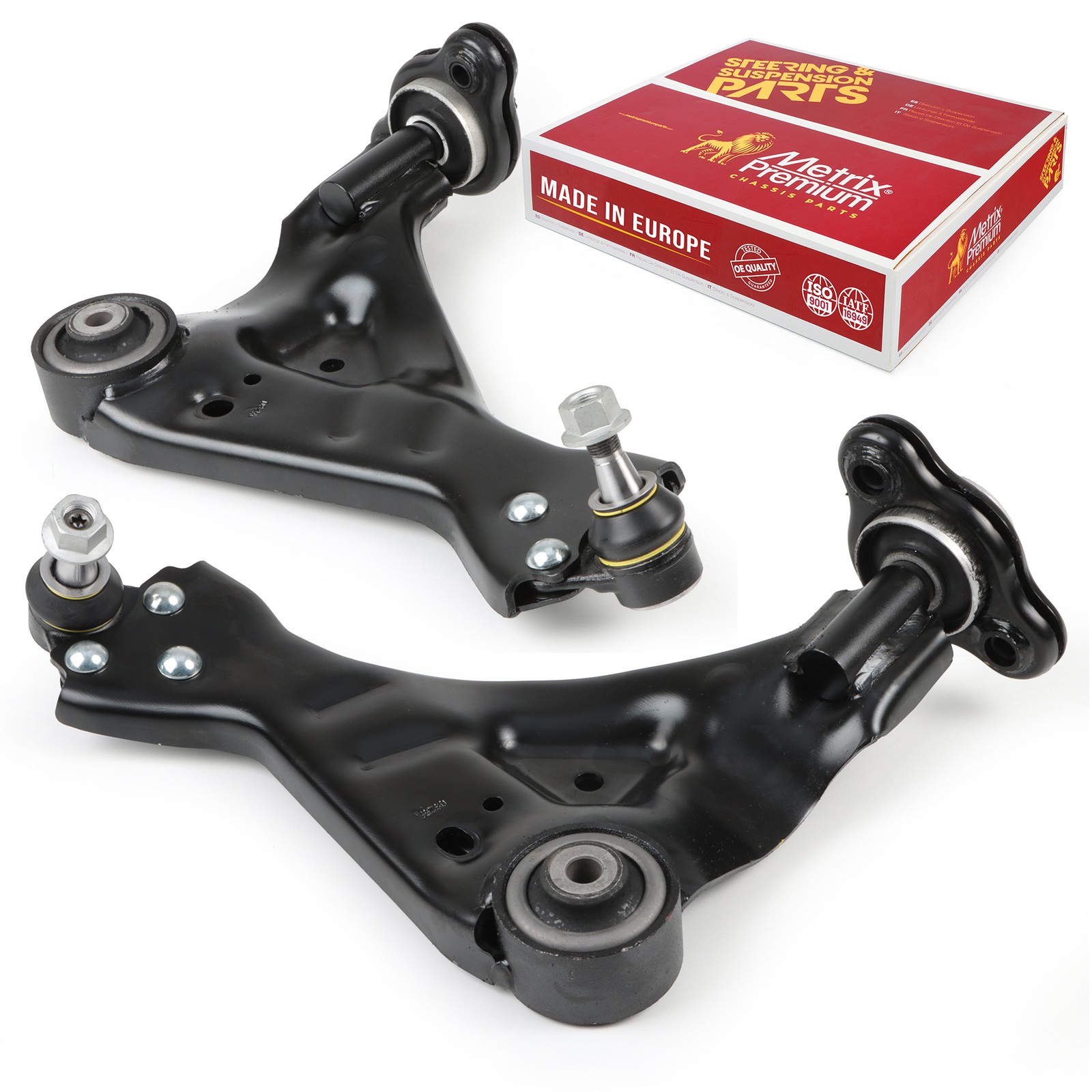 Front Lower Control Arm Ball Joint Assembly Set for 16-23 Mercedes-Benz Metris