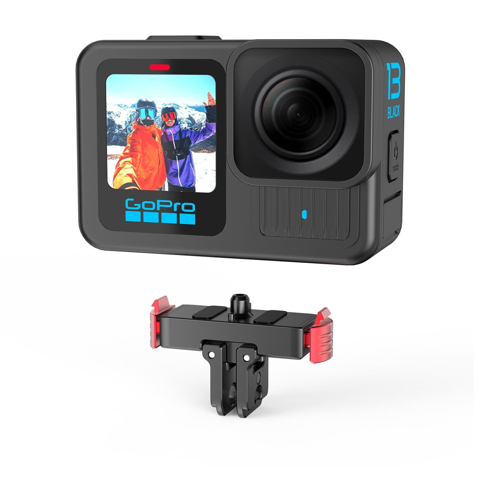 Magnetic Quick Release Mount for Gopro 13Aluminum Alloy Camera Fold US