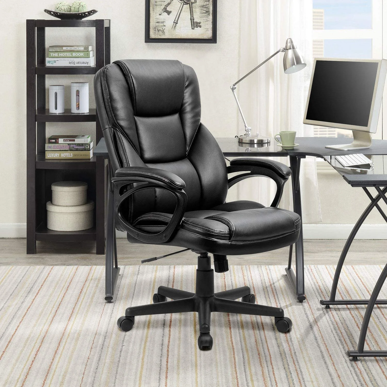 Vineego High Back PU Leather Executive Office Desk Chair Adjustable Business