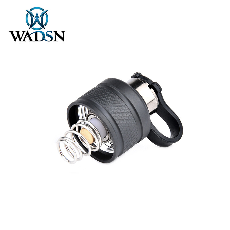Tactical Wadsn Flashlight Metal Tail Cap Dual Function Pressure Switch SF Plug