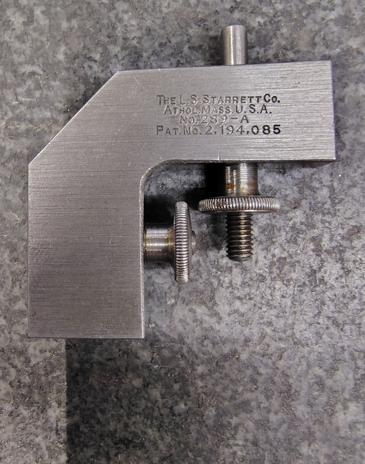 🗽VINTAGE STARRETT NO 289A BLADE AND RULE CLAMP MACHINIST/ TOOLMAKER