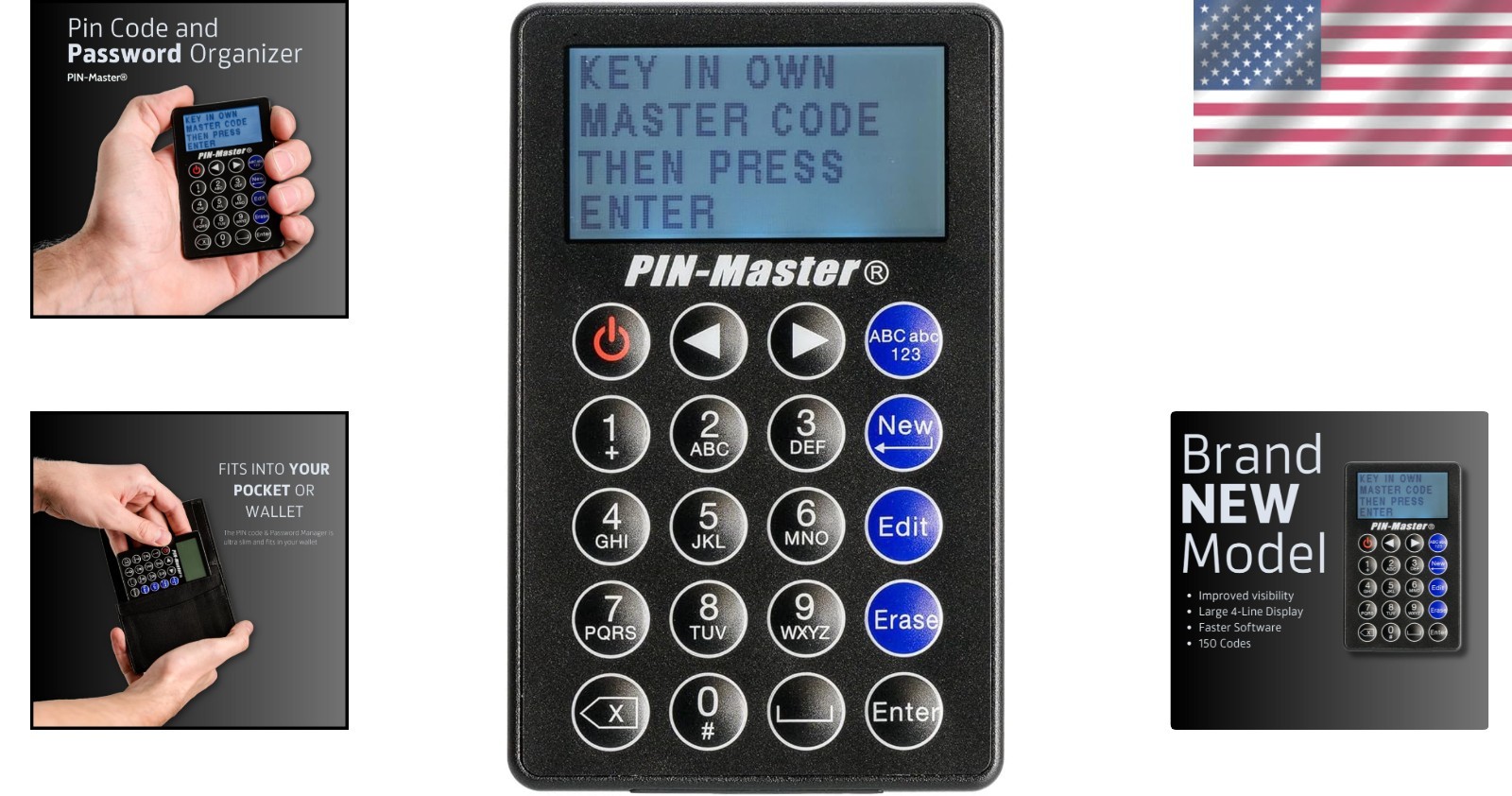 Password Keeper: Store 150 Codes, 60 Characters Each