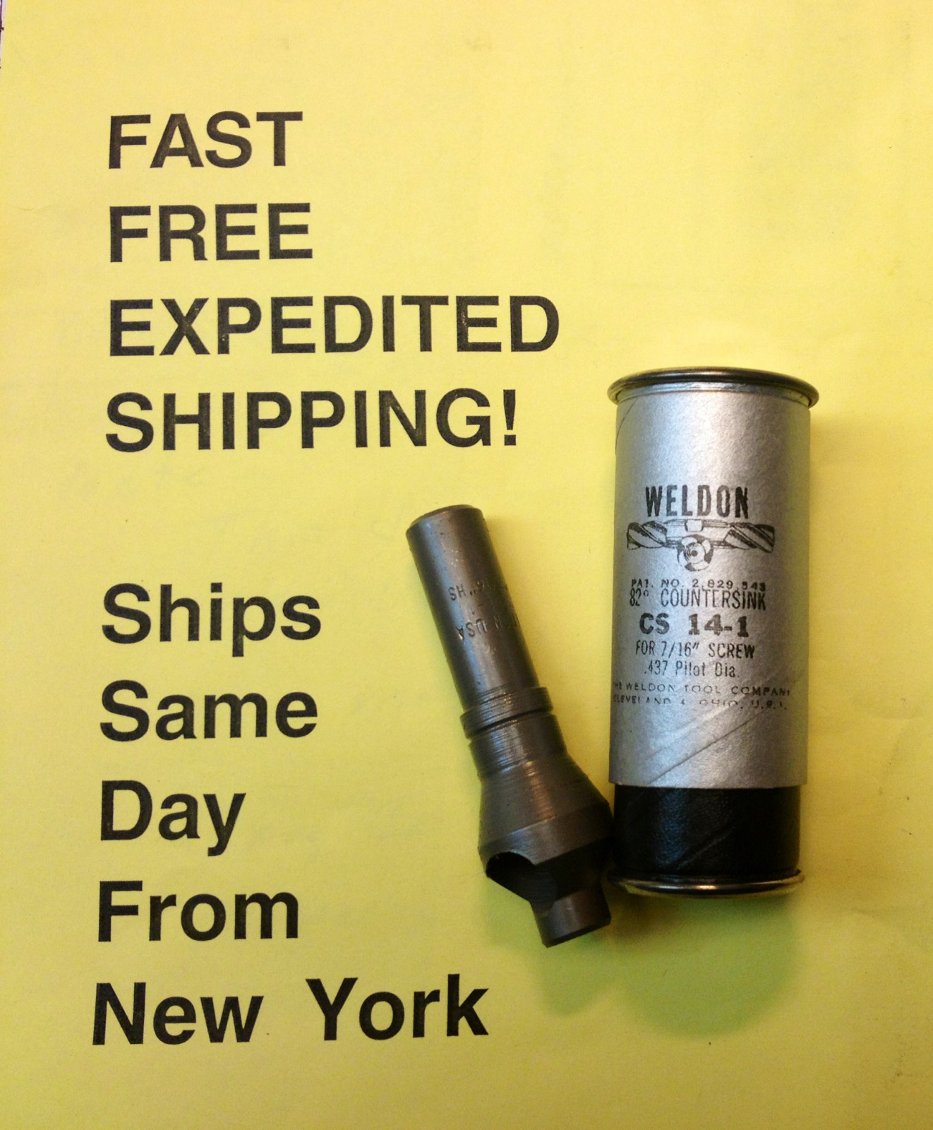 Weldon CS 14-1 82° Countersink; 7/16" Screw; .437 Pilot - SHIPS SAME DAY!