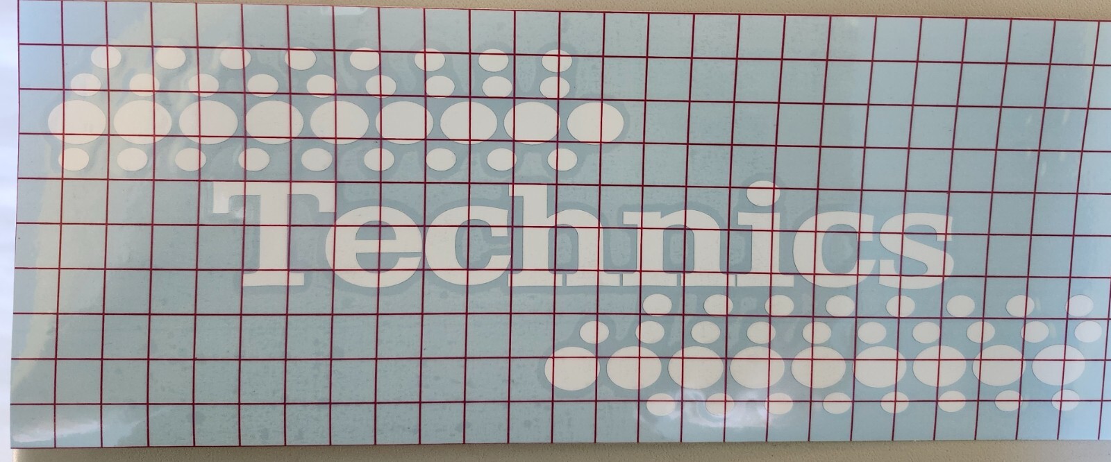 Technics decal 1200 DJ vinyl 4.25"x13" 1210 mk2 mk3d mk5 sticker