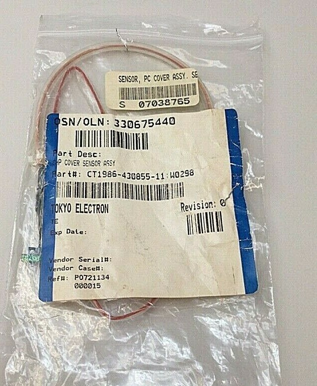Tokyo Electron CT1986-430855-11 PC Cover Sensor Assembly