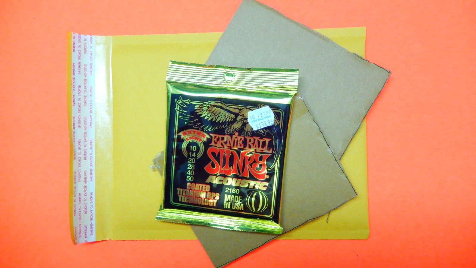 Ernie Ball Slinky ACOUSTIC strings, Coated, Extra-Light Acoustic Strings