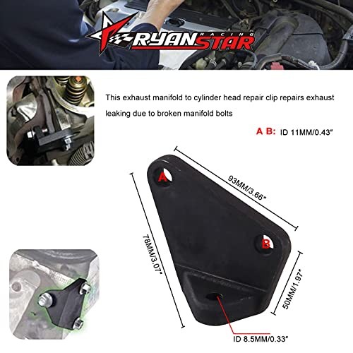 Exhaust Manifold Clamp Exhaust Manifold Repair Kit to Cylinder Head Leak 1PCS