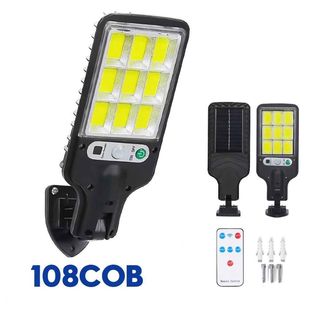 20000LM Ultra Bright Solar Street Light Motion Sensor Remote Control IP65