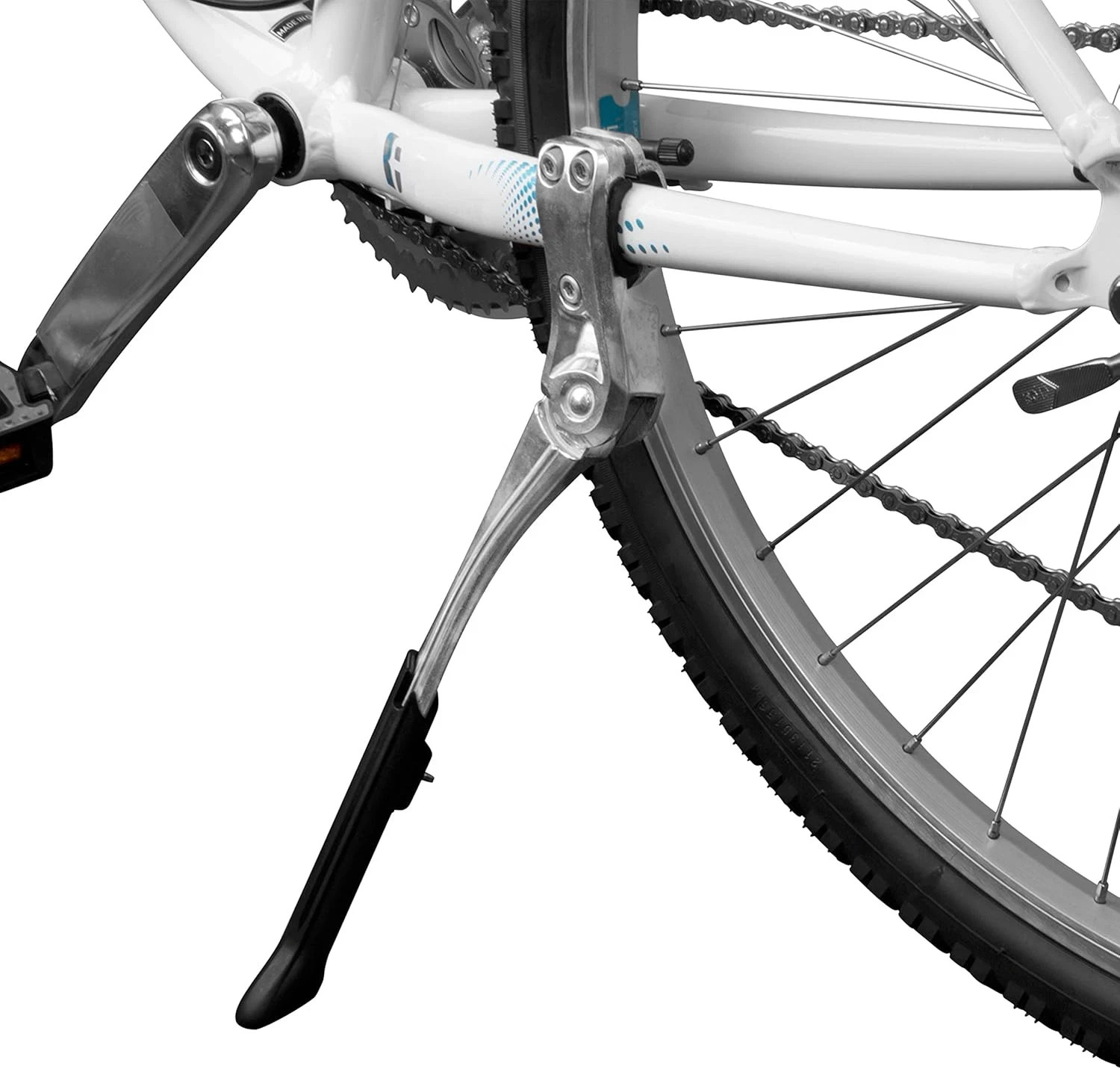 Bike Kickstand - Alloy Adjustable Height Rear Side Bicycle Kick Stand, for 24" -