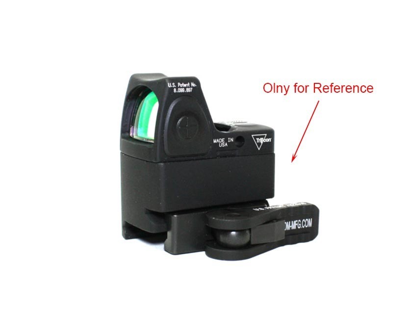 Weapon Red Dot Sight Mount QD Auto Lock Riser Mount For RMR Base Picatinny Rail