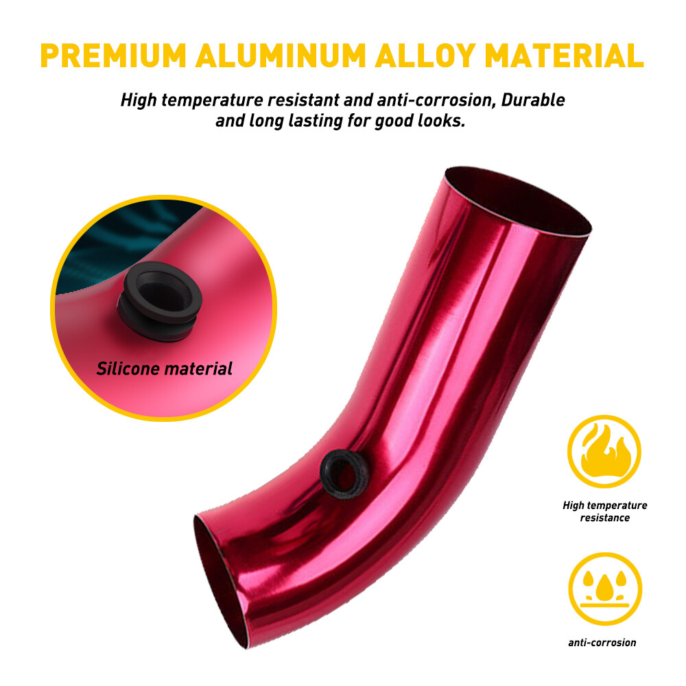 Universal Cold Air Intake Induction Filter Kit Pipe Power Flow Hose System