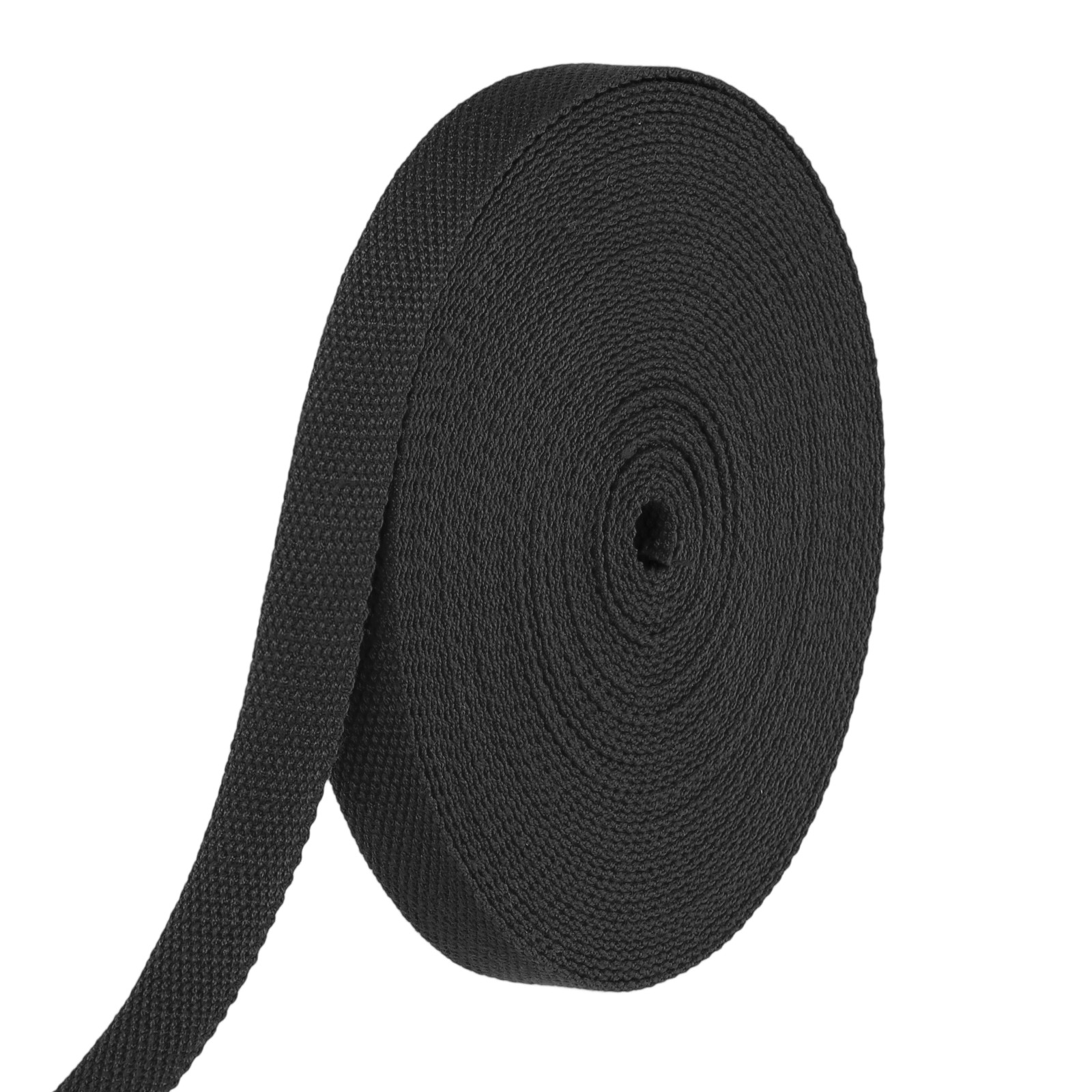 Cotton Webbing 0.8 Inch 11 Yard Polyester Cotton Webbing Strap Black
