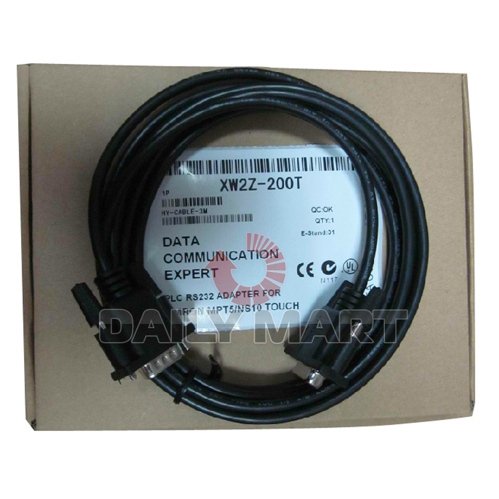 OMRON XW2Z-200T XW2Z200T Cable Assembly 2m 28AWG 9 POS D-Sub to 9 POS D-Sub M-F