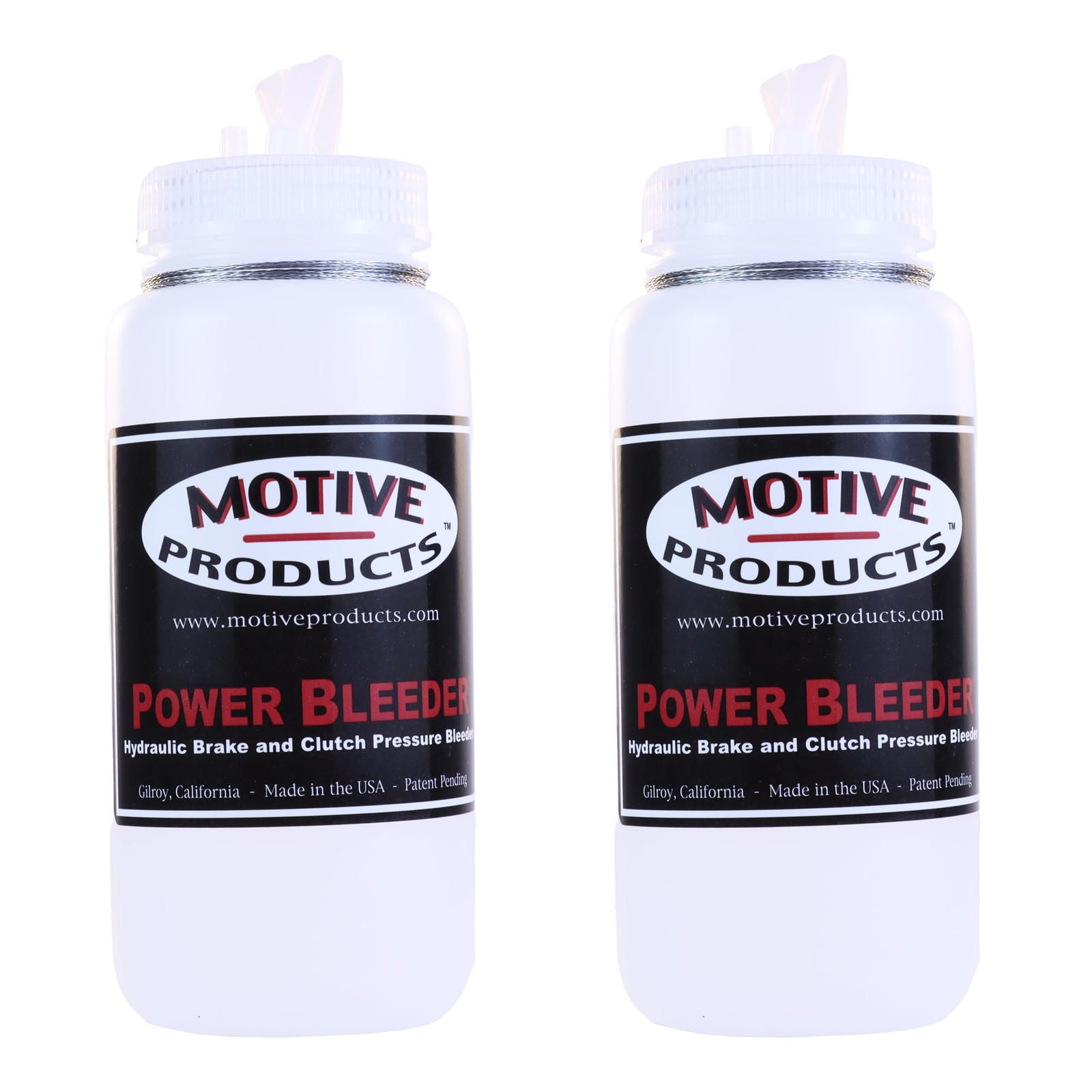 Motive Products Brake Fluid Catch Bottle Kit, 2 Bottles