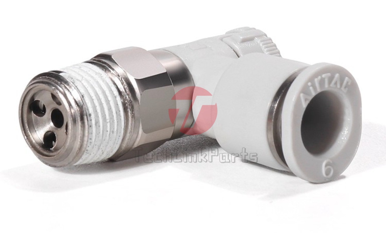 10pcs AirTAC   Push Lock Type Joint Speed Regulating Valve  PTL6M5B-M