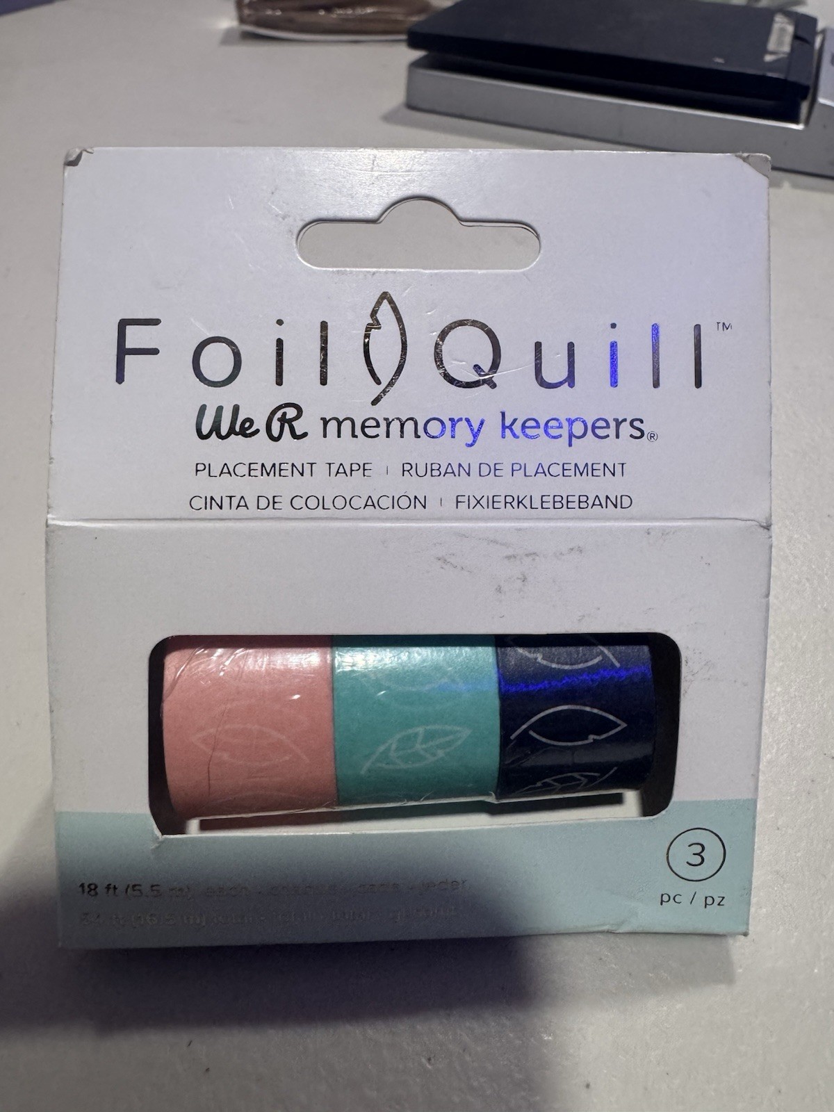 We R Memory Keepers Foil Quill Placement Tape. 3 Rolls. Brand New