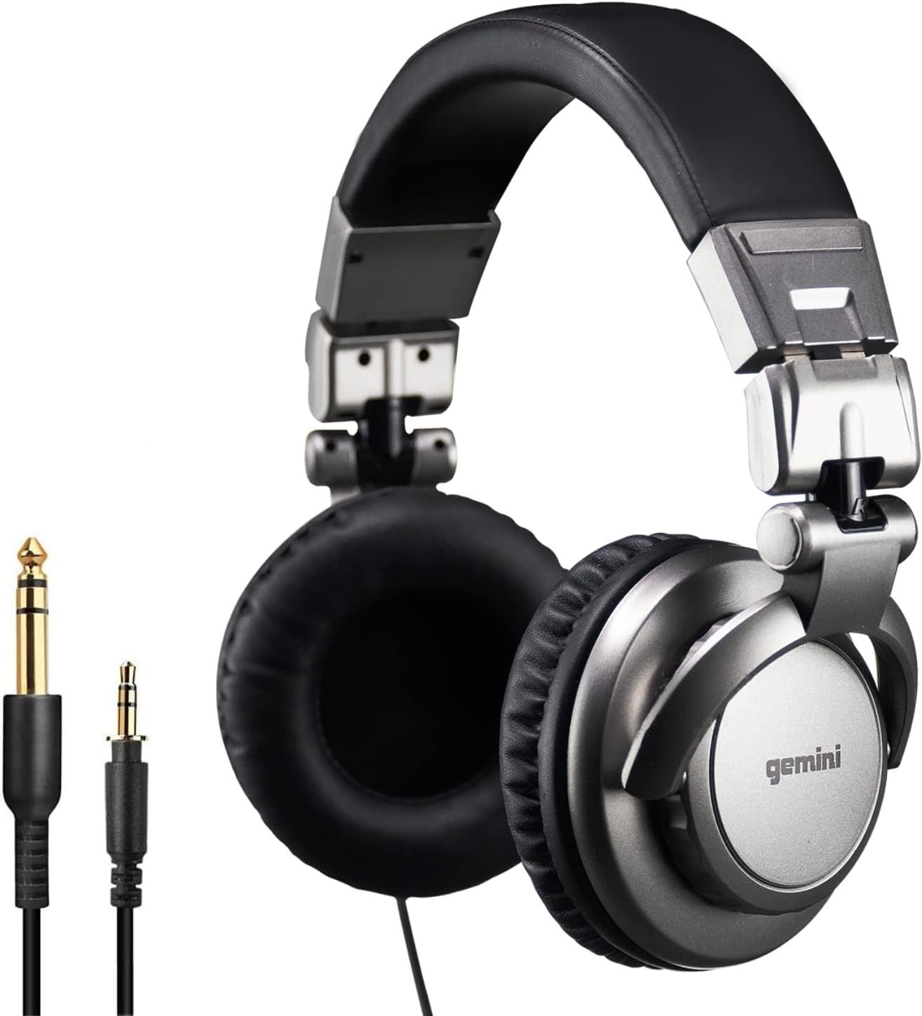 Gemini DJX-500 Professional DJ Headphone - 57mm Dynamic Drivers, 1/8"...