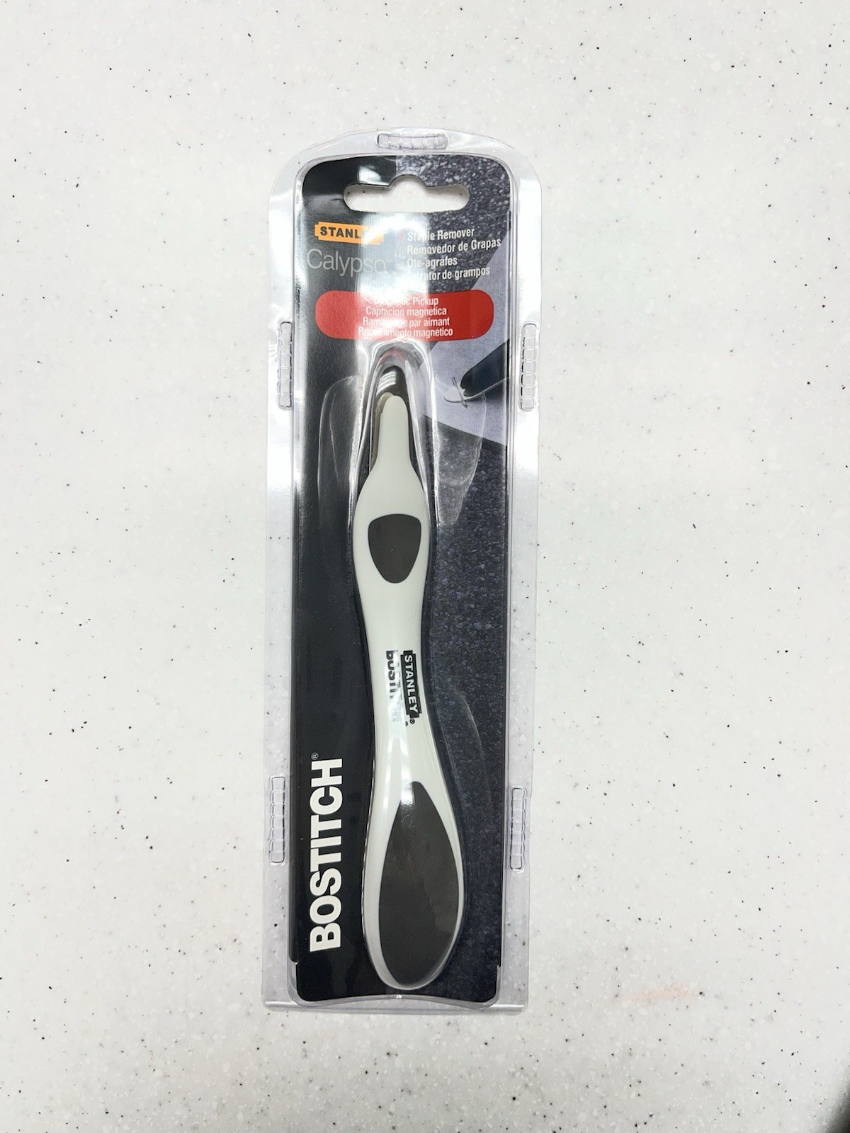 Staple Remover Stanley Bostitch Calypso Magnetic Gray Sealed Office Supplies