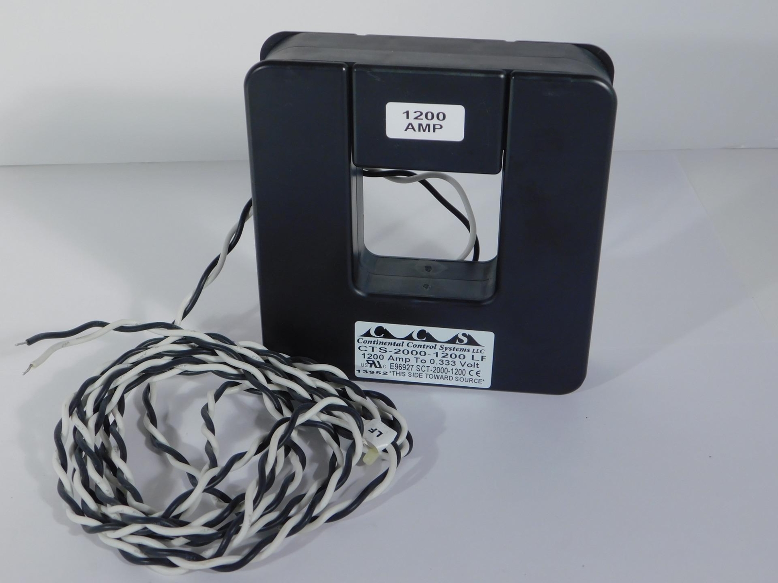 Continental Controls CTS-2000-1200 LF Split Core Transformer 1200 to 0.333V NOS
