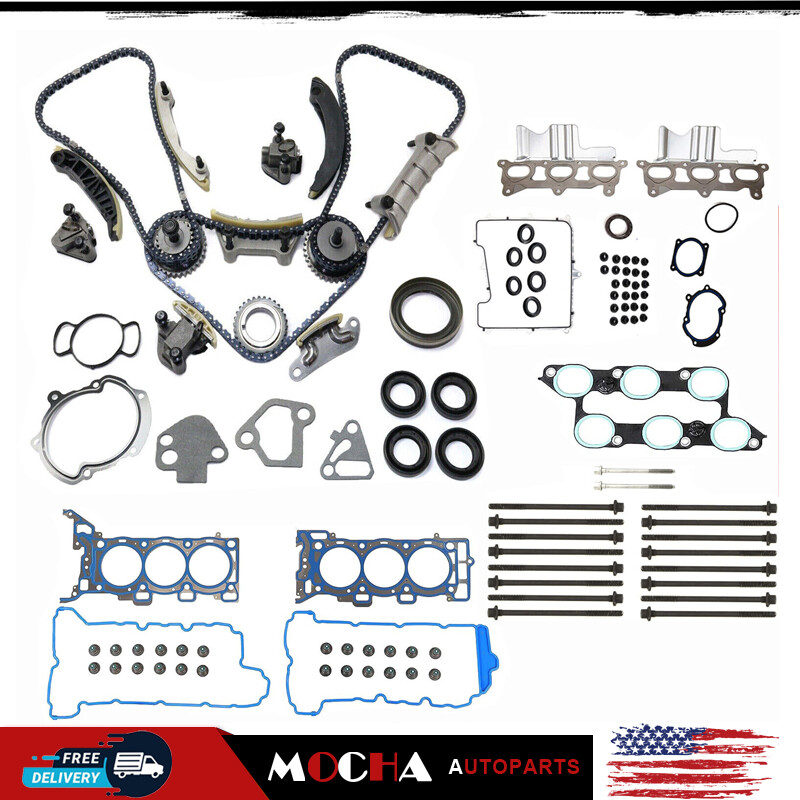Timing Chain Head Gasket Set Fit 3.6L Chevrolet GMC Buick Enclave 2009-2016