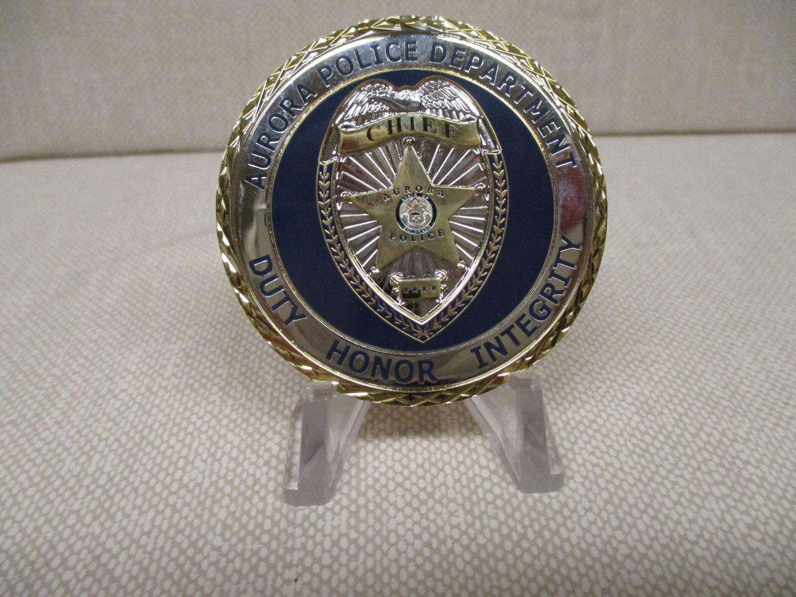 AURORA, CO POLICE DEPARTMENT CHIEF'S AWARD CHALLENGE COIN