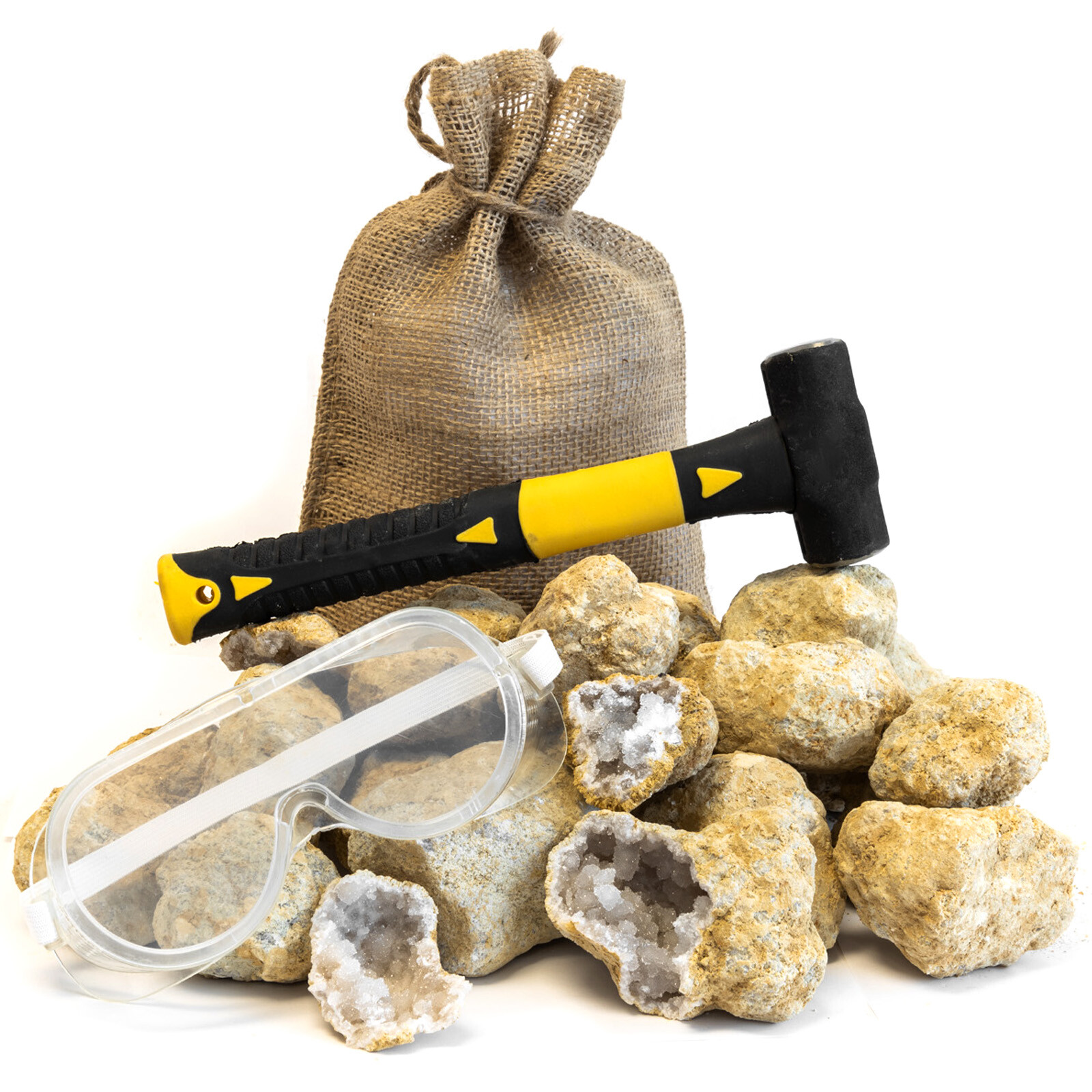 ASR Outdoor 12pc Moroccan Break Your Own Geodes Kit with Sledge Hammer