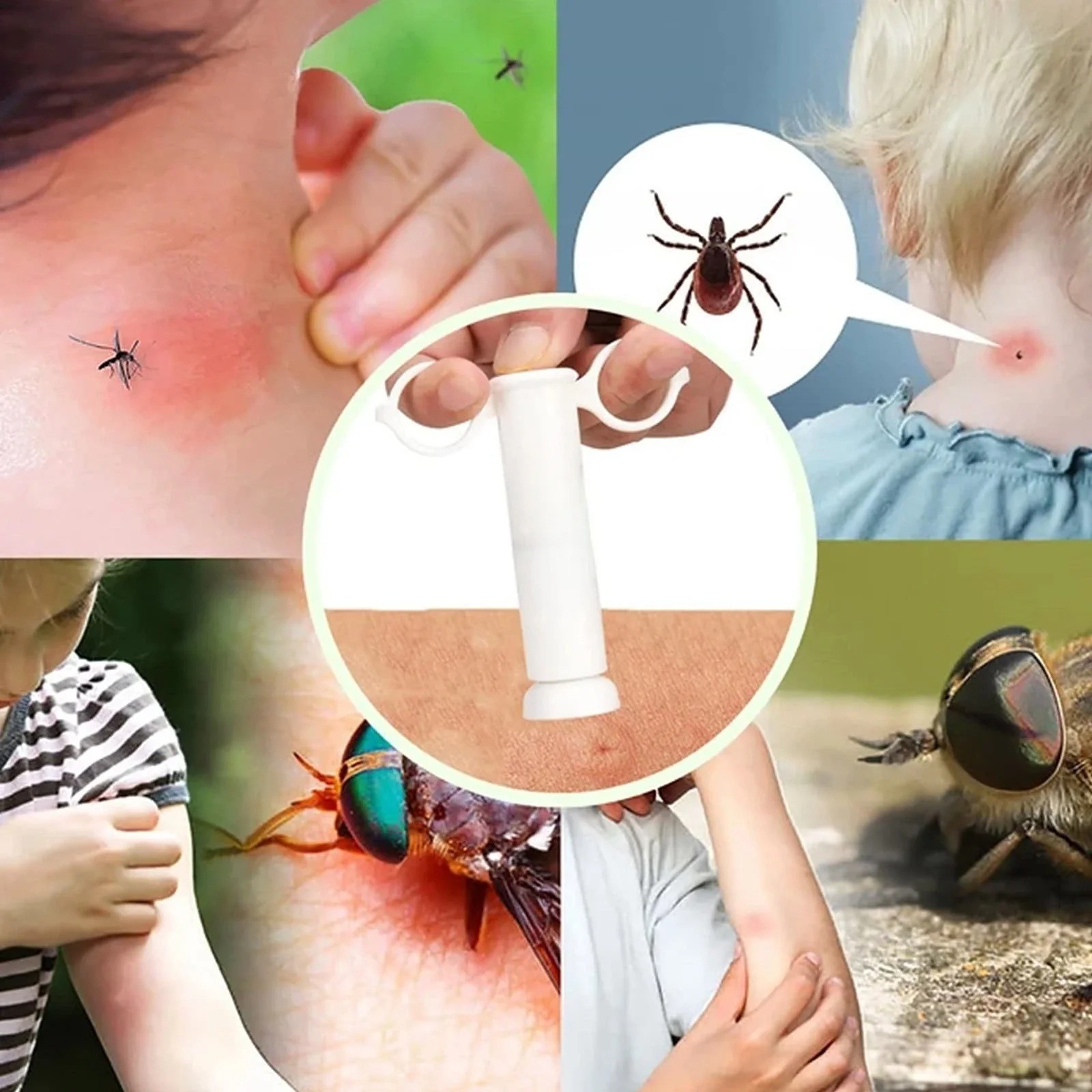 Bug Bite Suction Tool Venom Extractor Itch Relief Sting Remover Outdoor Hiking