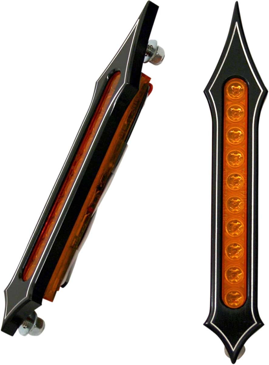 Accutronix Tribal-Slotted LED Bag Lights - Night Series - Amber LEDs - BL02LSN