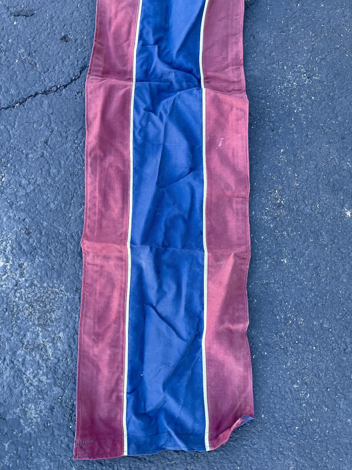 Vintage Pennegard Canvas Harris Show Horse Runner Red & Blue 11ft x 14in