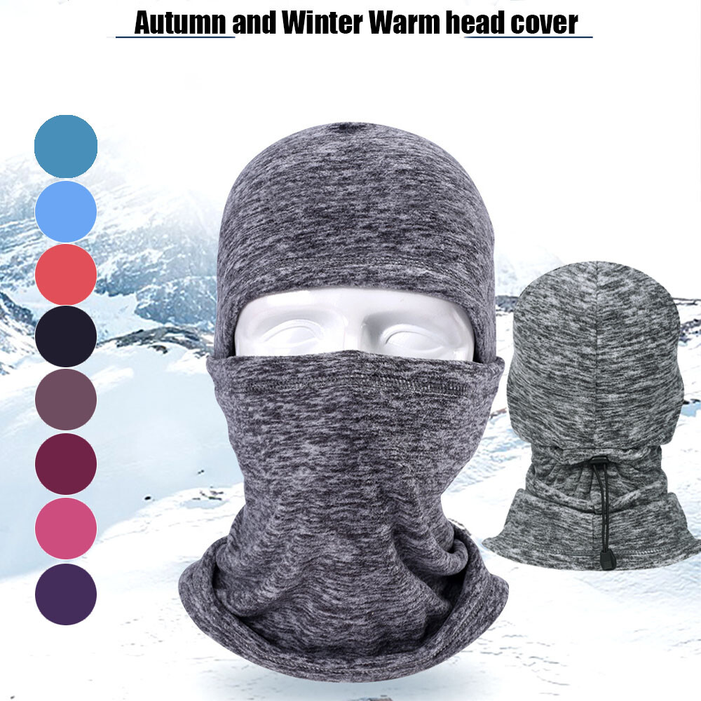Balaclava Thermal Fleece Ski Neck Warm Full Face Mask Hood Hat For Cold Weather