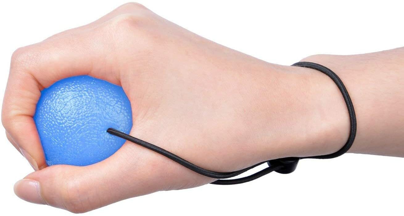 Adore Pro Secure Stress Ball On A String 1 Squeeze Ball Hand Grip Therapy Relief