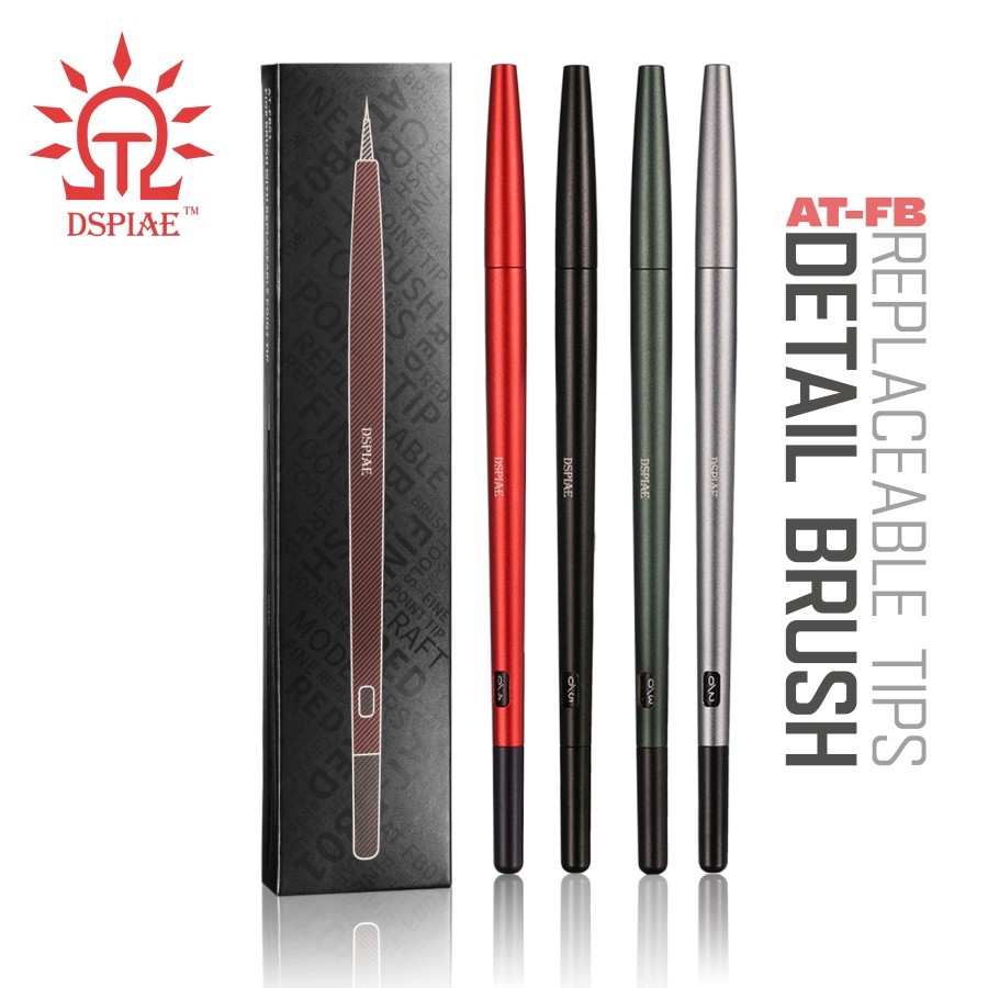 DSPIAE: Detail Brushes - Replaceable Tip - Modeling Paint Brush - Extra Tips