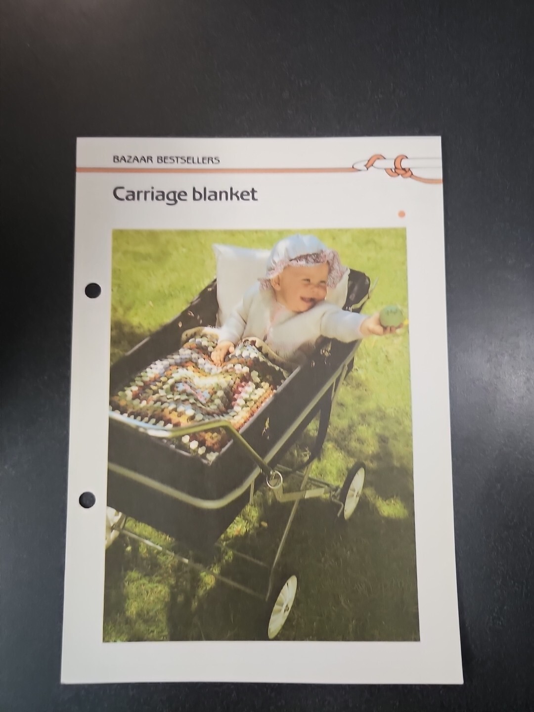 Marshall Cavendish Carriage Blanket Vintage Crochet Pattern