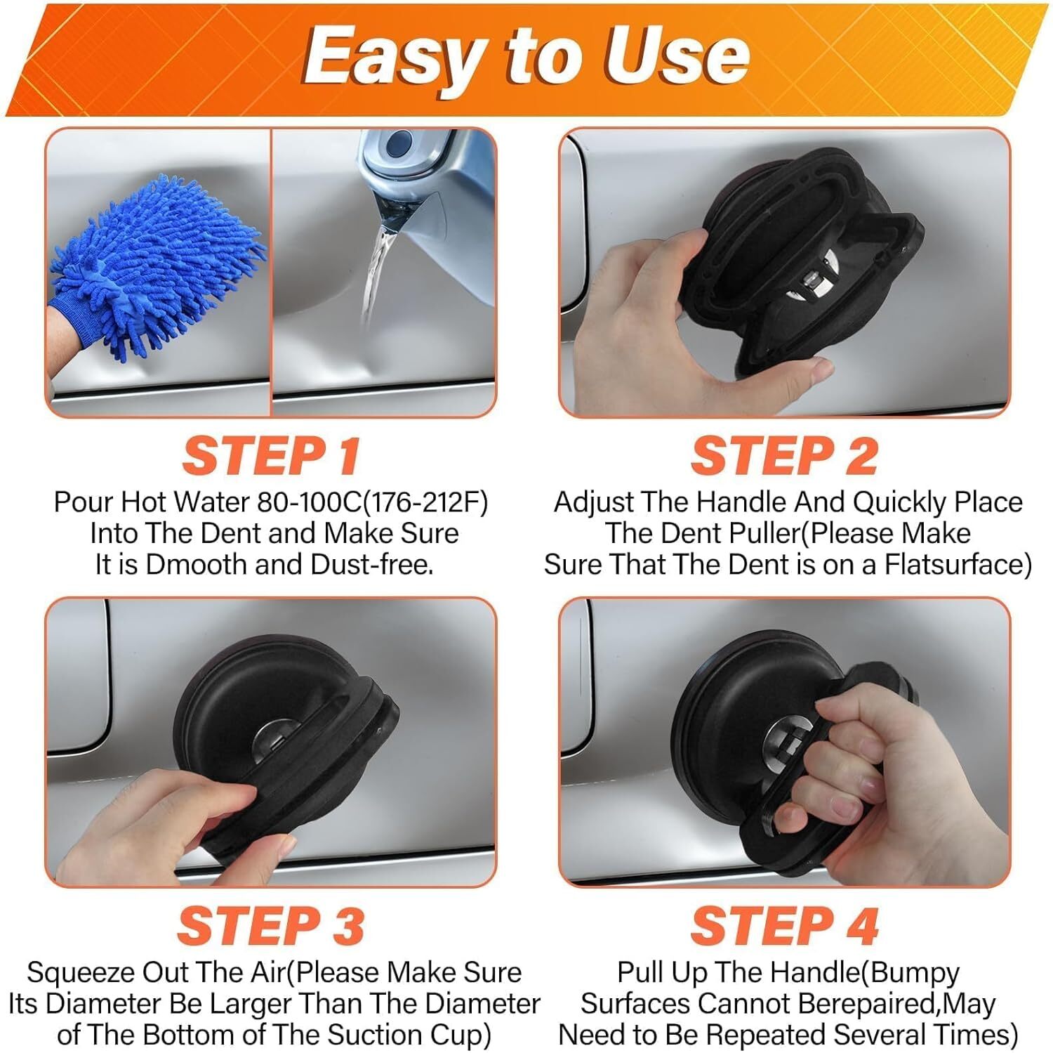 Dent Puller,Car Dent Puller Suction Cup Car Dent Removal Kit Dent Remover Tool