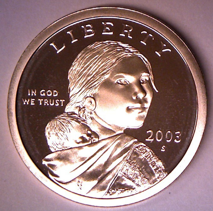 2003 S SAC $ 1 Proof Sacagawea Dollar Native American Dollar **IN STOCK**