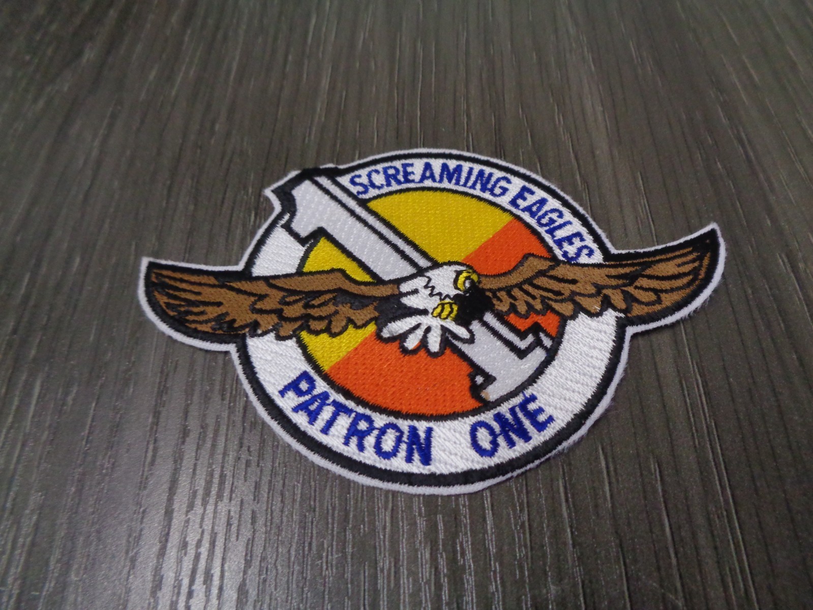 1994 US Navy Screaming Eagles Squadron Patron One Embroidered Vintage Patch