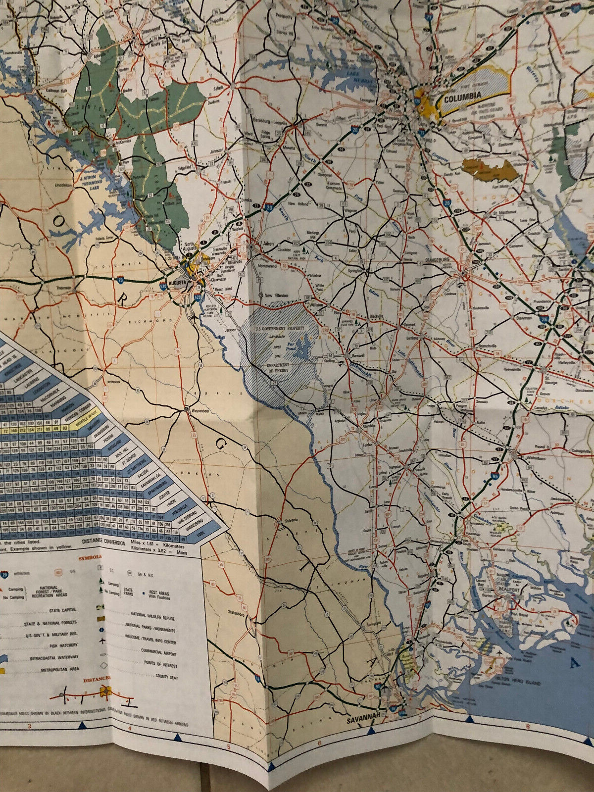 South Carolina Highways Map 2005 Driving Travel Weekend Trip
