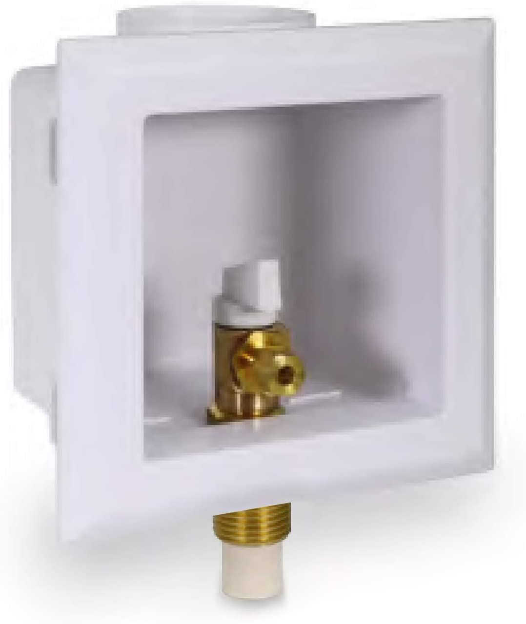 Icemaker Outlet Box with Quarter Turn Valves 1/2''in CPVC White ABS (Single) New