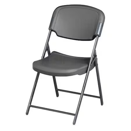 Iceberg 64037 Rough N Ready Classic Folding Chair, Charcoal, 4 Pk