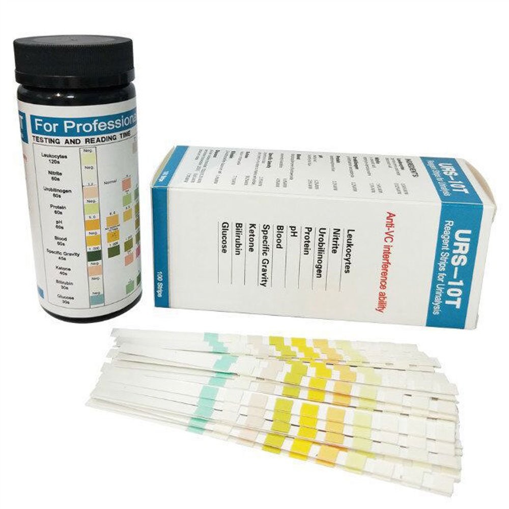 10 in1 Urine Test Strip 10 Parameters Testing pH Protein Kidney & Liver Function